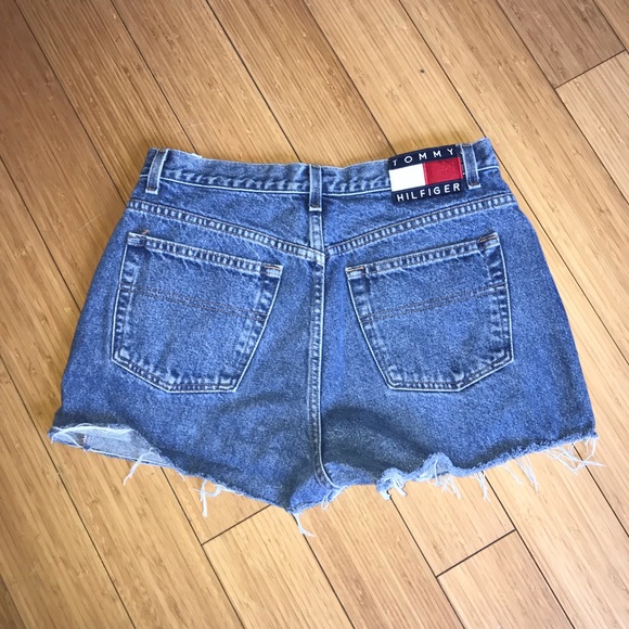 Tommy Hilfiger Pants - Tommy Hilfiger Vintage High-Waist Cut-Off Shorts